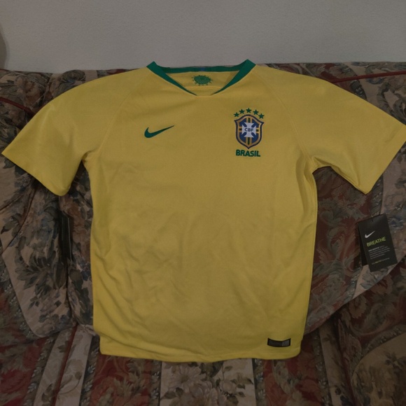 Nike Brazil 2018 Youth Home Stadium Jersey